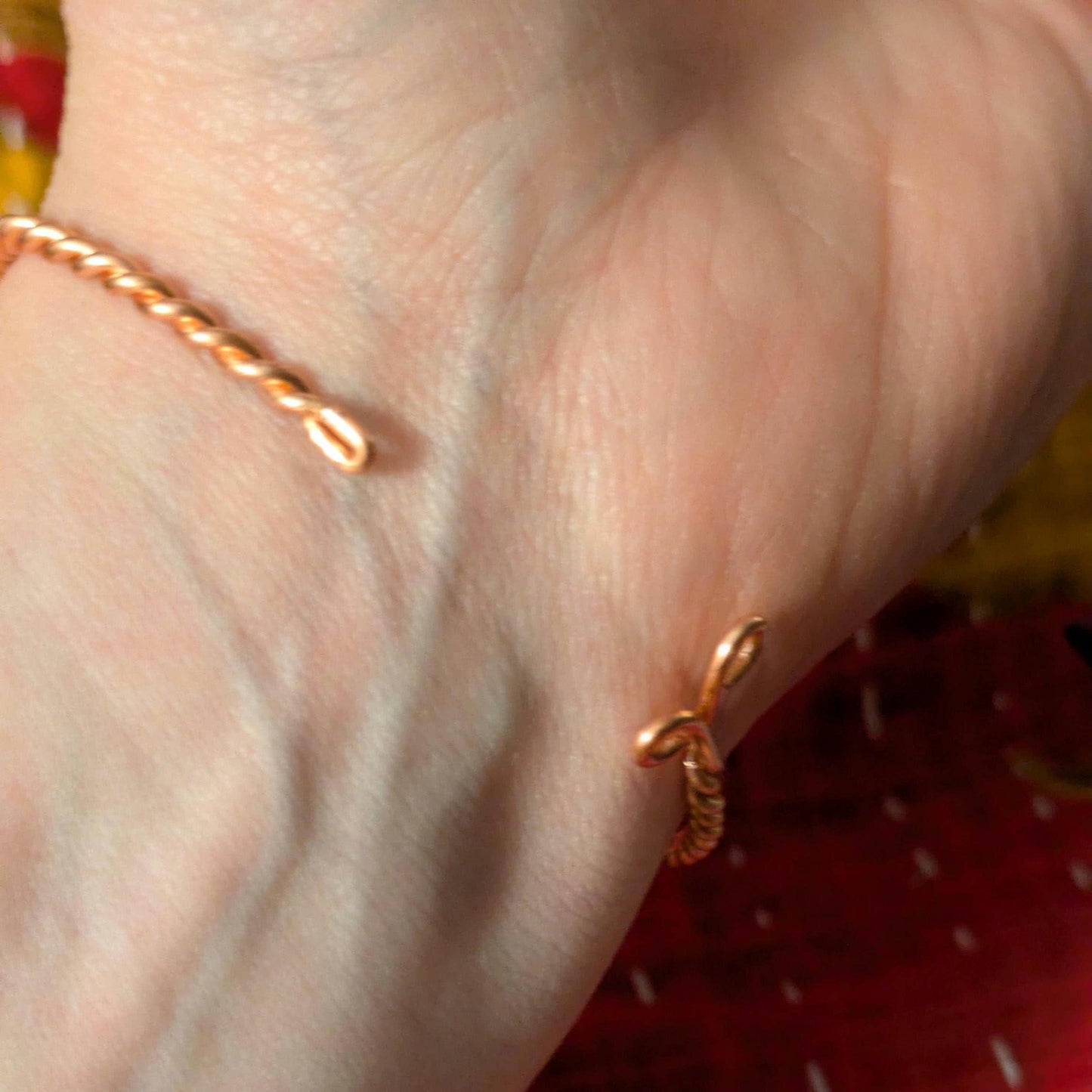 Twisted Copper Cuff Bracelet | Pure Copper | Minimalistic | Handmade