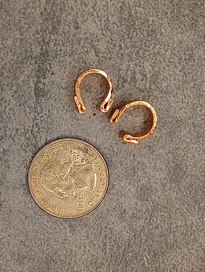 Copper Ear Cuff Pair, Non-Pierced