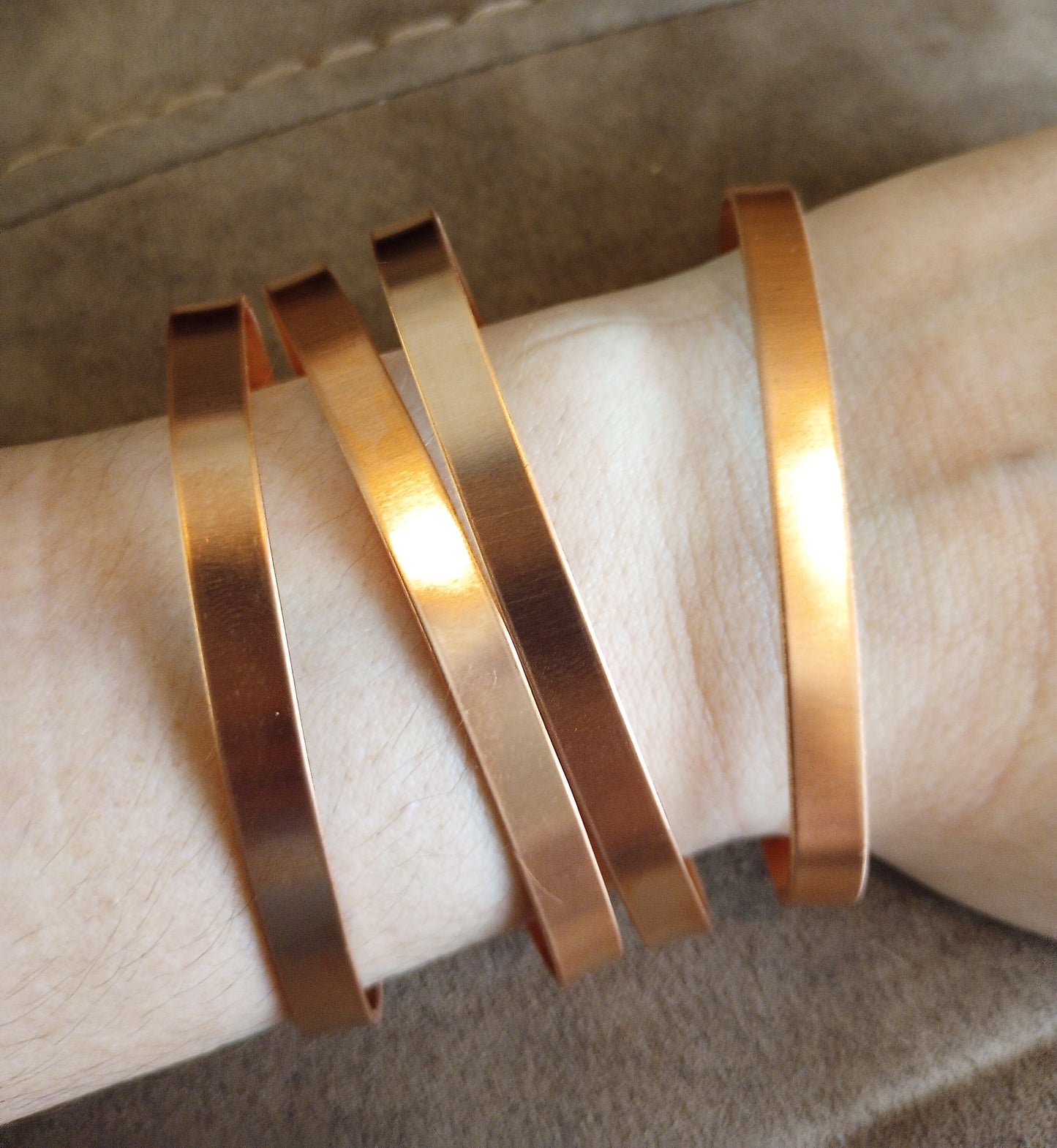 Pure Copper Bracelet | Minimalistic | Cuff Bracelet