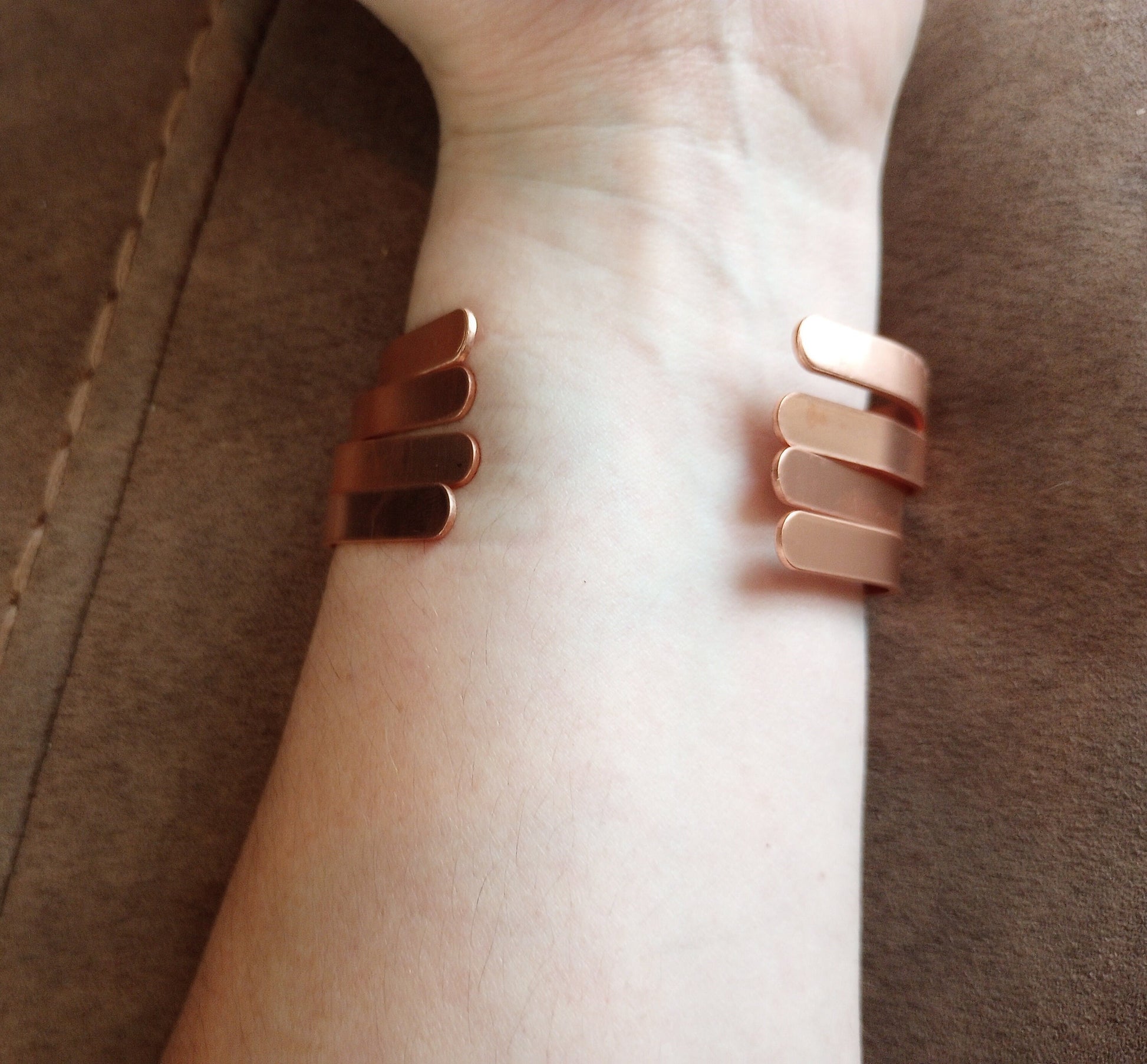 Pure Copper Bracelet | Minimalistic | Cuff Bracelet