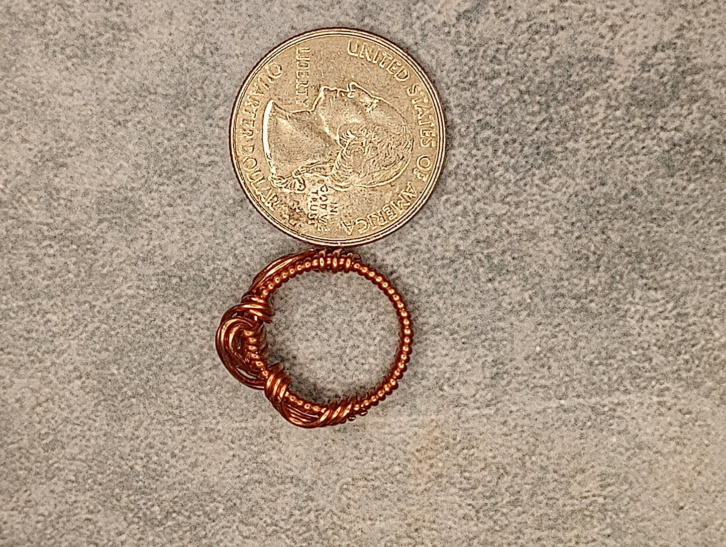 Pink Tourmaline Ring | Copper - Wire Wrapped Handmade Jewelry | Natural Crystal | Minimalist, Delicate | Size 3