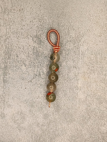 Natural Crystal Pendant | Copper - Wire Wrapped Handmade Jewelry | Natural Crystal | Boho, minimalist