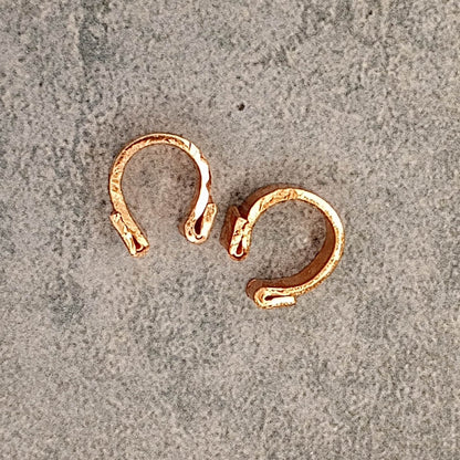 Copper Ear Cuff Pair, Non-Pierced