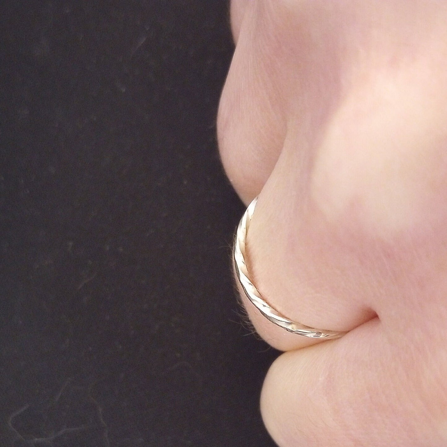 Sterling Silver Single Twist Ring | Minimalist | Handmade Jewelry